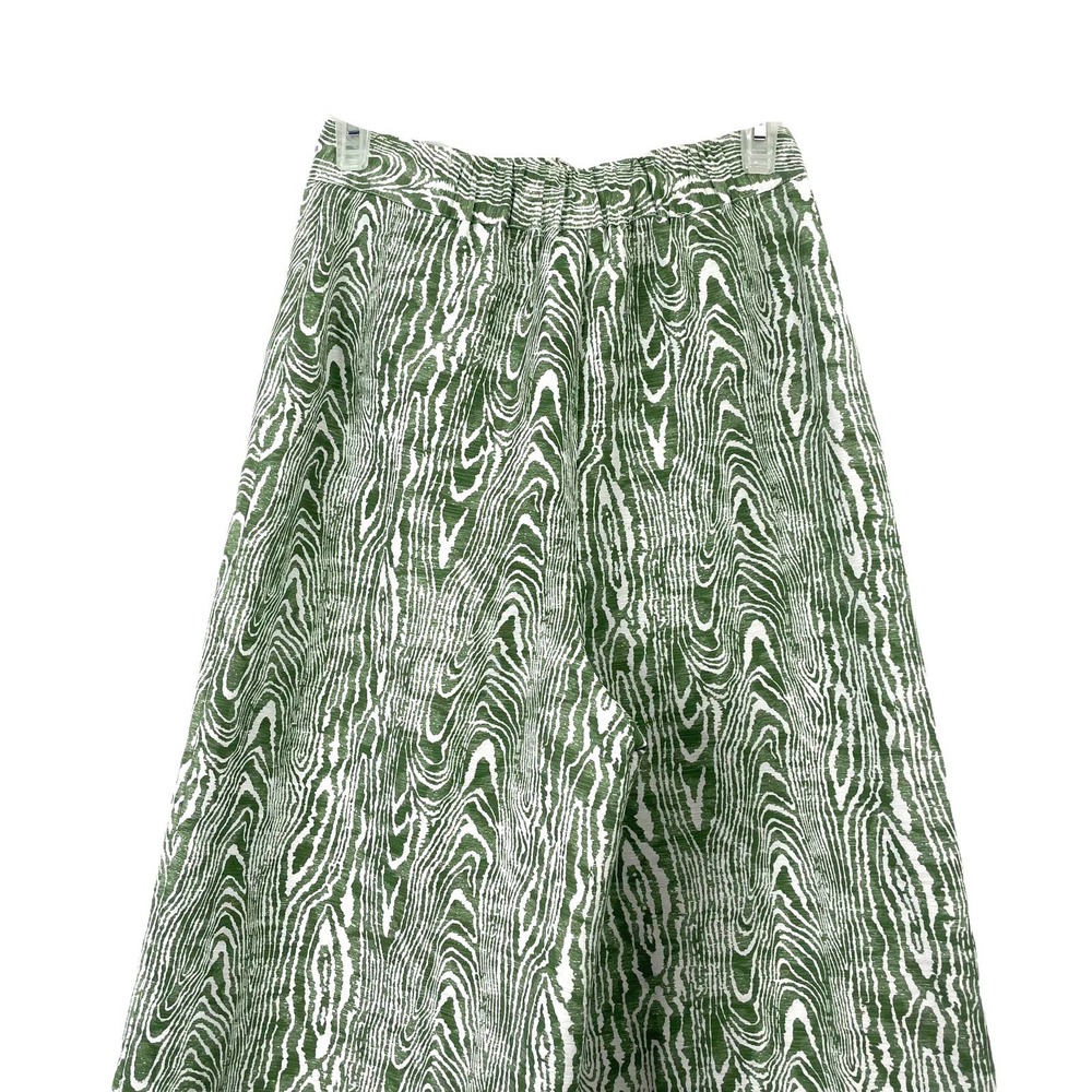 C/MEO Collective Energize Wide-leg Pants Sz S Woodgrain Ivy Green White - Picture 6 of 8